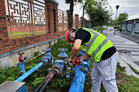 全面保障供水做好考場“護考人”